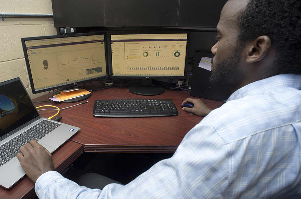 User analysing BinSentry data