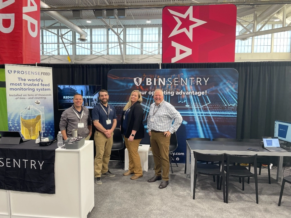 Employee's at a trade show booth